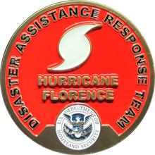 Load image into Gallery viewer, EL12-012 Hurricane Florence DART Disaster Assistance Response Team CBP FEMA Challenge Coin ICS