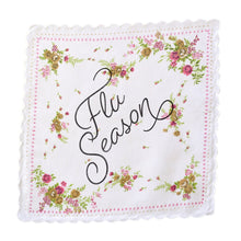 Load image into Gallery viewer, Flu Season Hankie Retro Floral Print Cotton Handkerchief