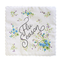 Load image into Gallery viewer, Flu Season Hankie Retro Floral Print Cotton Handkerchief