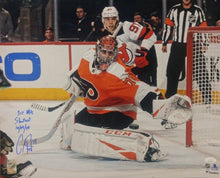 Load image into Gallery viewer, Carter Hart Philadelphia Flyers First Career Shutout Autographed NHL Hockey Photo