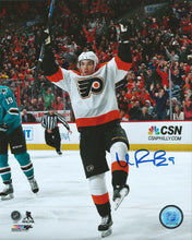 Load image into Gallery viewer, Ivan Provorov Philadelphia Flyers Celebration Autographed 16" x 20" Hockey Photo