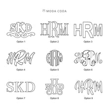 Load image into Gallery viewer, Applique Monogram Pillow Cover