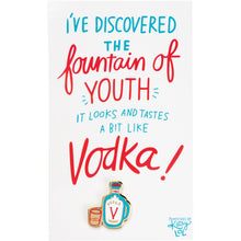 Load image into Gallery viewer, Fountain Of Youth Vodka Enamel Pin On Gift Card