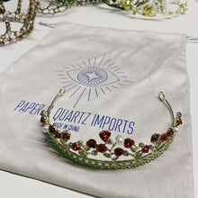 Load image into Gallery viewer, Fresh Romance Red Roses Tiara Crown | Royalty Crown Hair Accessory