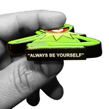 Load image into Gallery viewer, GL09-006 Thin Green Line Flag Border Patrol Challenge Coin Always Be Yourself Self Standing Frog Navy Seal Army Marines