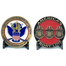 Load image into Gallery viewer, EL7-010 New CBP seal Challenge Coin Field Ops Border Patrol Air and Marine Challenge Coin BP OFO AMO