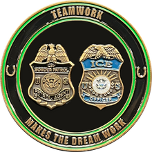Load image into Gallery viewer, DL13-003 ICE and Border Patrol Border Crisis Joint Operations Challenge Coin 2021 2022
