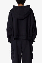 Load image into Gallery viewer, Full Zip Hoodie - Washed Black