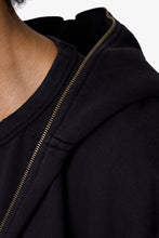 Load image into Gallery viewer, Full Zip Hoodie - Washed Black