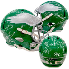 Load image into Gallery viewer, Philadelphia Eagles Team-Signed Kelly Green Alternate Full-Size Helmet - 28 Signatures