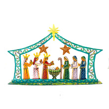 Load image into Gallery viewer, Staff Favorite Turquoise Standing Nativity