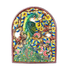 Load image into Gallery viewer, Arched Window with Peacock