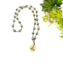 Load image into Gallery viewer, Be the Change Coin Necklace- Seafoam