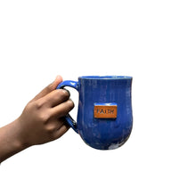 Load image into Gallery viewer, Faith Button Mug - Sapphire Blue