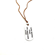 Load image into Gallery viewer, Recycled Aluminum Tag Necklace