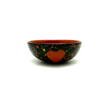 Load image into Gallery viewer, Calliope Heart Ice-Cream Bowls - Black Explosion