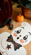 Load image into Gallery viewer, Ghostie in Caudron 56" Die Cut Vinyl Halloween Floor Decor by Johanna Parker