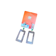 Load image into Gallery viewer, Dangle Rectangle Earring- Smooth