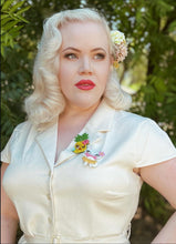 Load image into Gallery viewer, Pucker Up Pineapple Brooch by Miss Fluff x Lipstick &amp; Chrome