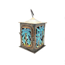 Load image into Gallery viewer, Painted Palm Hanging Lantern