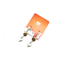 Load image into Gallery viewer, Heart Charm Earring- Pebble Brown