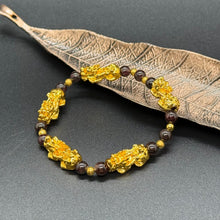 Load image into Gallery viewer, Natural Garnet Luck &amp; Good Fortune Bracelet