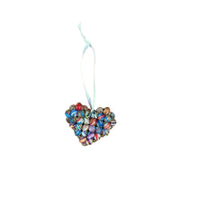 Load image into Gallery viewer, Cereal Box Bead Heart Ornament