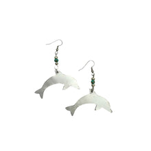 Load image into Gallery viewer, Aluminum Dolphin Earring