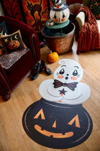 Load image into Gallery viewer, Ghostie in Caudron Die Cut Vinyl 76" Halloween Floor Decor by Johanna Parker
