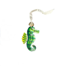 Load image into Gallery viewer, Painted Seahorse Ornament