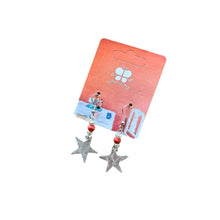 Load image into Gallery viewer, Little Star Earring- Red Bead