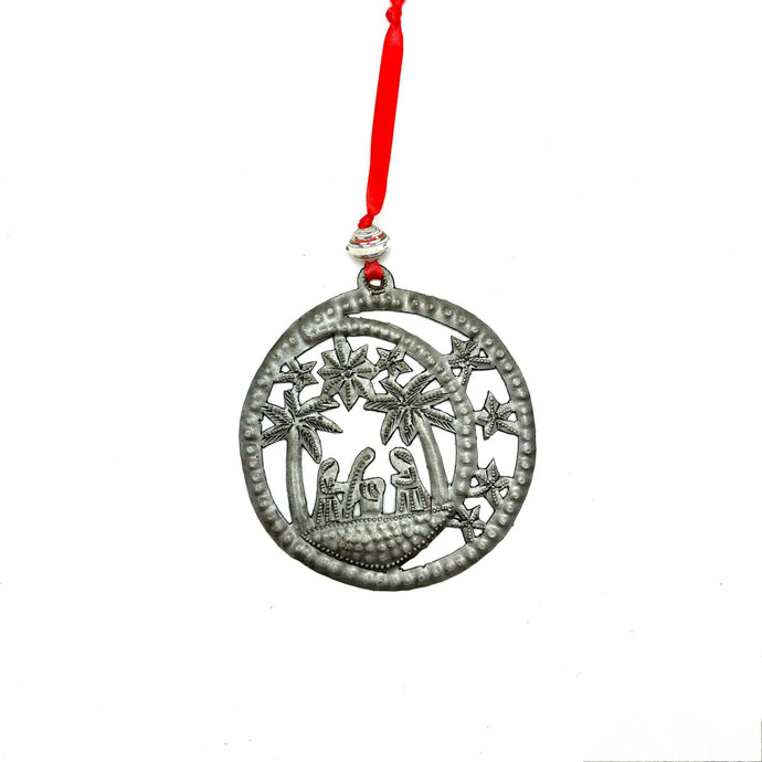 Starry Skies Nativity Ornament