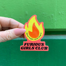 Load image into Gallery viewer, Furious Girls Club Sticker  | Vinyl Die Cut Decal