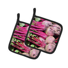 Load image into Gallery viewer, Beets by Gary Kwiatek Pot Holders - Set of 2 Decorative Kitchen Helpers | Made in the USA