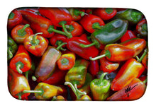 Load image into Gallery viewer, Chilis by Gary Kwiatek Dish Drying Mat – Absorbent, Artistic Kitchen Essentials