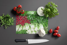 Load image into Gallery viewer, Salad by Gary Kwiatek Glass Cutting Boards – Durable, Decorative Kitchen Art Large