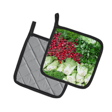 Load image into Gallery viewer, Salad by Gary Kwiatek Pot Holders - Set of 2 Decorative Kitchen Helpers | Made in the USA