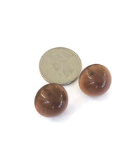 Load image into Gallery viewer, Tortoise Brown Gumdrop Stud Earrings