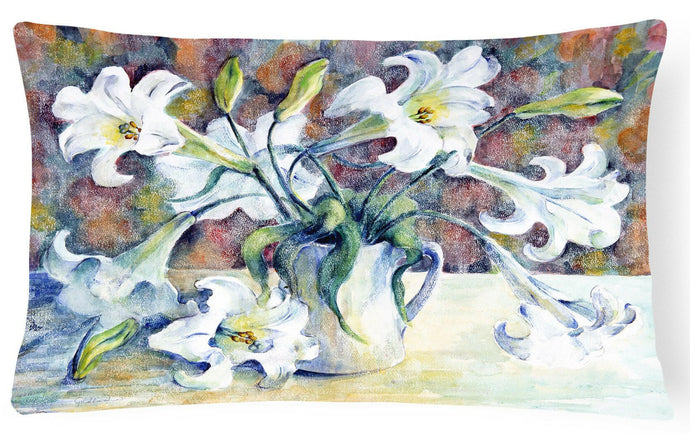 Easter Lillies Fabric Decorative Pillow GFGO0014PW1216