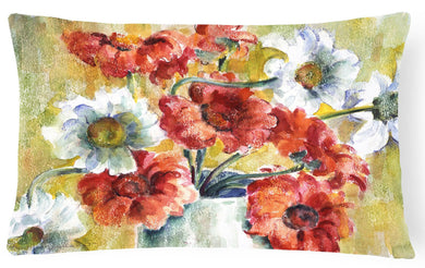 Flowers by Fiona Goldbacher Fabric Decorative Pillow GFGO0028PW1216