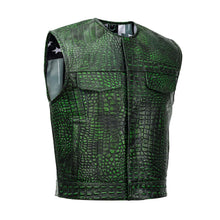 Load image into Gallery viewer, Venom Bite Men’s Leather Vest