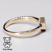 Load image into Gallery viewer, Geometric Design Hexagon Shaped Australian Doublet Opal Ring 14K Yellow Gold