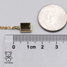 Load image into Gallery viewer, Geometric Pattern Rectangle Australian Doublet Opal Necklace 14k Yellow Gold