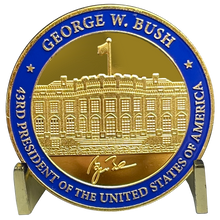 Load image into Gallery viewer, EL8-01 43rd President George W. Bush Challenge Coin White House POTUS G.W. Bush coin