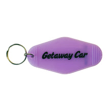 Load image into Gallery viewer, Getaway Car Motel Style Keychain in Translucent Purple
