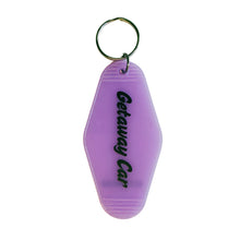 Load image into Gallery viewer, Getaway Car Motel Style Keychain in Translucent Purple