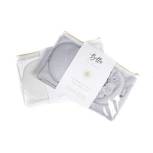 Load image into Gallery viewer, Giftable Gray Goodnight Gorgeous Satin Sleep Set [Includes Pillowcase, Sleep Mask + Scrunchie]