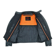 Load image into Gallery viewer, Men&#39;s Lightweight Drum Dyed Naked Lambskin Jacket - Black