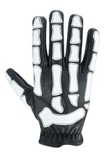Load image into Gallery viewer, SkullTrail Men's leather  gloves Black &amp; White