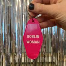 Load image into Gallery viewer, Goblin Woman Motel Style Keychain in Fuchsia Pink